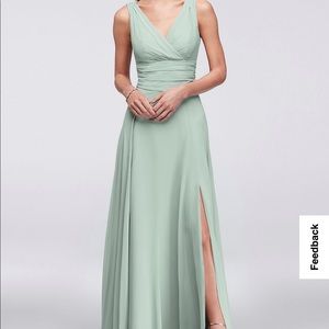 Davids Bridal Bridesmaid Dress Sage Green Size 4